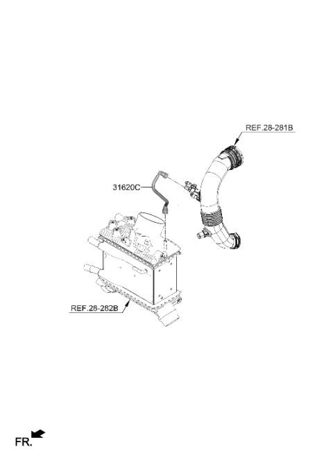 2023 Hyundai Genesis GV70 Fuel Line Diagram 4