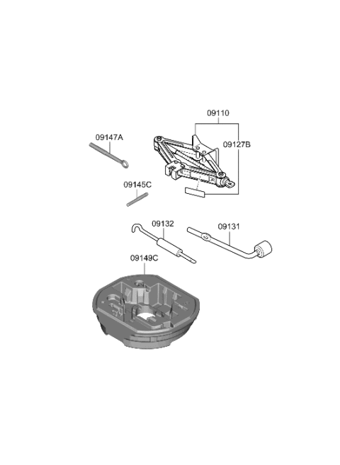 2022 Hyundai Genesis GV70 OVM Tool Diagram