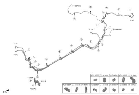 2023 Hyundai Genesis GV70 Fuel Line Diagram 1