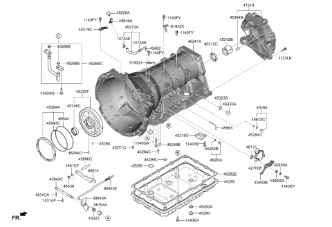 2023 Hyundai Genesis GV70 Auto Transmission Case Diagram 3