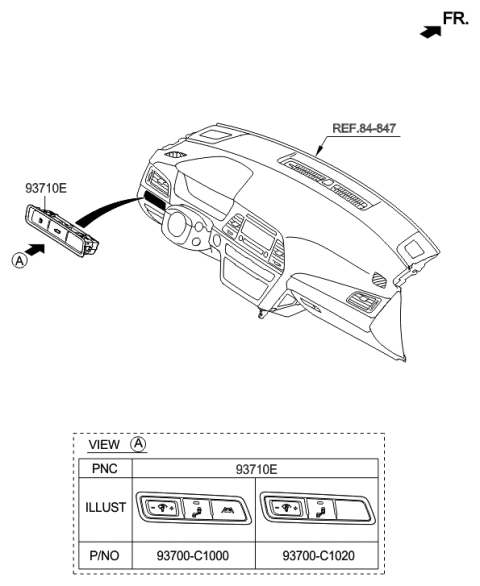 2017 Hyundai Sonata Hybrid Switch Diagram