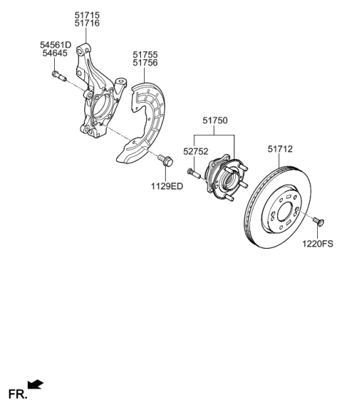 2017 Hyundai Sonata Hybrid Front Axle Diagram