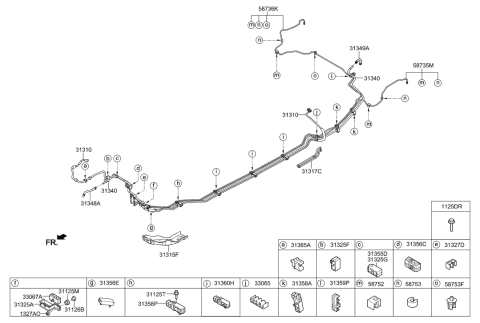 2021 Hyundai Elantra Clip Diagram for 58753-3S000