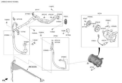 2020 Hyundai Elantra Hose-Discharge Diagram for 97762-M6150