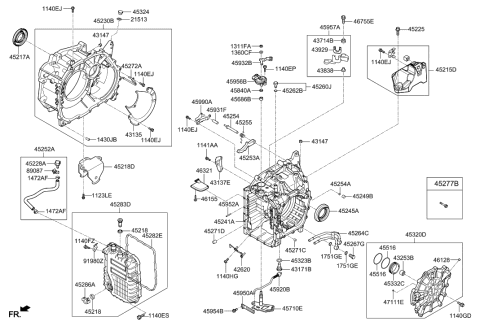 2020 Hyundai Elantra Auto Transmission Case Diagram 1
