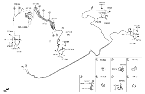 2019 Hyundai Elantra Brake Fluid Line Diagram