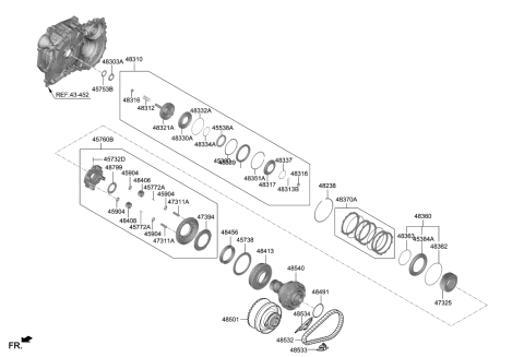 2019 Hyundai Elantra Korean made Transaxle Clutch - Auto Diagram 2