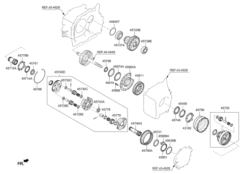 2016 Hyundai Elantra US Alabama made Transaxle Gear - Auto Diagram 1