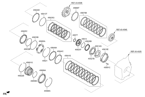 2017 Hyundai Elantra US Alabama made Transaxle Brake-Auto Diagram