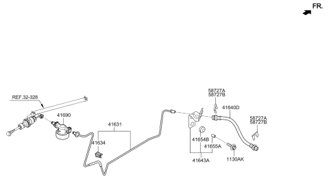 2016 Hyundai Elantra Clutch Master Cylinder Diagram