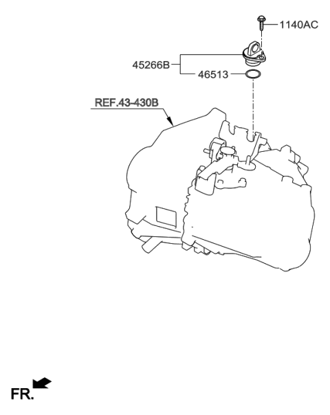 2017 Hyundai Elantra US Alabama made Speedometer Driven Gear Diagram