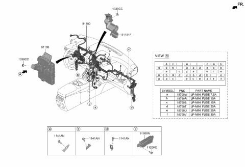 2022 Hyundai Santa Fe Junction Block-Icm Diagram for 91940-S1040