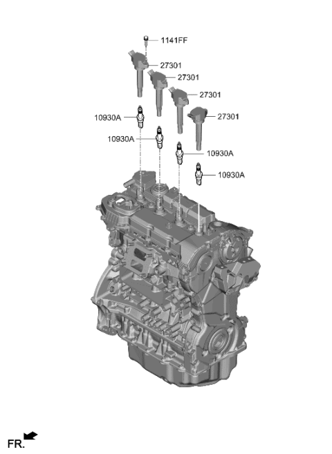 2021 Hyundai Santa Fe Spark Plug & Cable Diagram 2