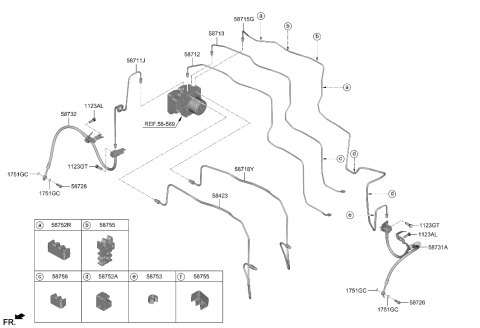 2023 Hyundai Santa Fe Brake Fluid Line Diagram 1