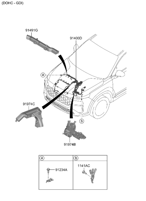 2023 Hyundai Santa Fe Control Wiring Diagram 1