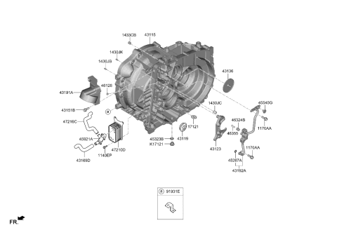 2022 Hyundai Santa Fe Transaxle Case-Manual Diagram 1