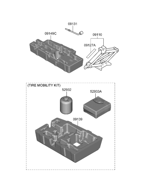 2022 Hyundai Santa Fe OVM Tool Diagram