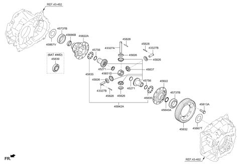 2013 Hyundai Santa Fe Sport Transaxle Gear - Auto Diagram 2