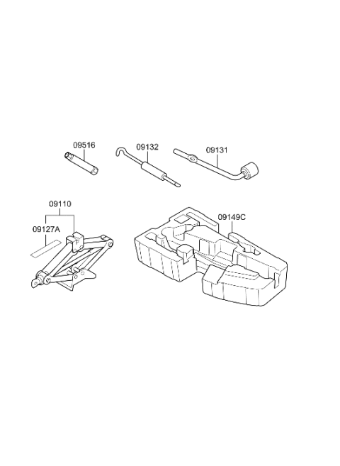 2013 Hyundai Santa Fe Sport OVM Tool Diagram