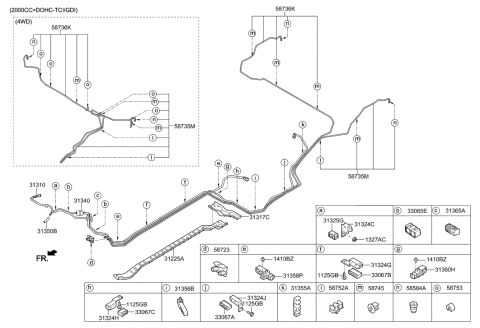 2014 Hyundai Santa Fe Sport Fuel Line Diagram 1