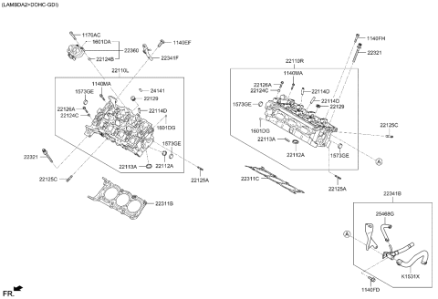 2014 Hyundai Genesis Old Body Style Cylinder Head Diagram 10