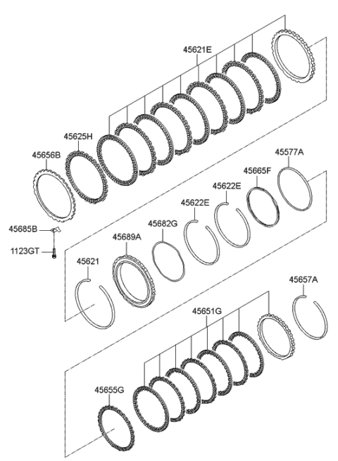 2014 Hyundai Genesis Old Body Style Transaxle Brake-Auto Diagram 1