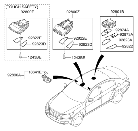 2009 Hyundai Genesis Room Lamp Diagram