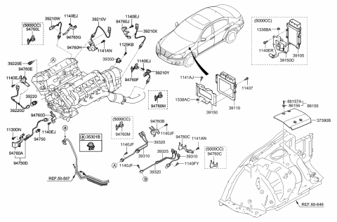 2014 Hyundai Genesis Electronic Control Diagram 14