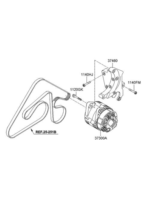 2014 Hyundai Genesis Alternator Diagram 5