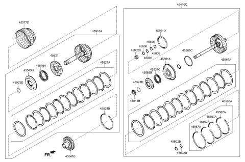 2014 Hyundai Genesis Old Body Style Transaxle Clutch - Auto Diagram 4