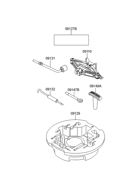 2008 Hyundai Genesis OVM Tool Diagram