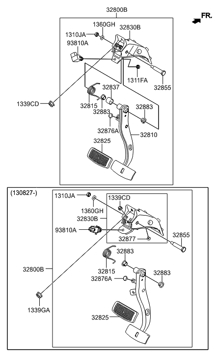 2014 Hyundai Genesis Old Body Style Accelerator Pedal Diagram 2