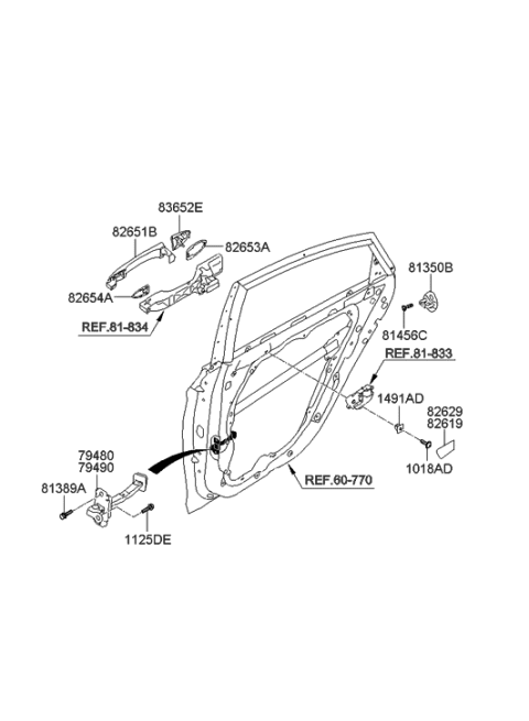 2009 Hyundai Sonata New Body Style Rear Door Locking Diagram