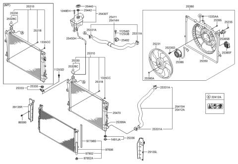 2023 Hyundai Nexo Condenser Assembly-Cooler Diagram for 97606-3R000