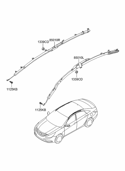 2010 Hyundai Sonata New Body Style Air Bag System Diagram 2