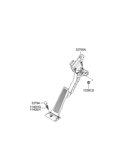 2010 Hyundai Sonata Accelerator Pedal Diagram