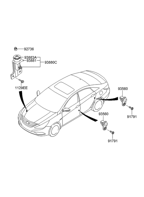2010 Hyundai Sonata New Body Style Switch Diagram 2