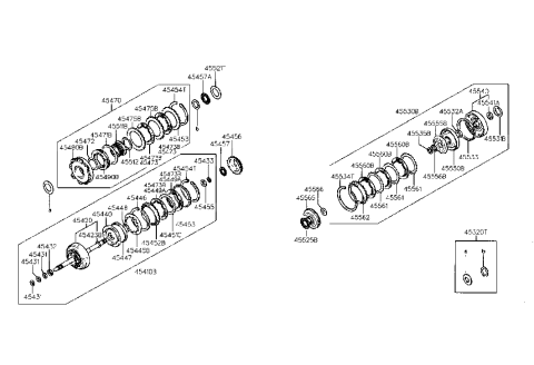 2023 Hyundai Palisade Clutch Assembly-Rear Diagram for 45410-22010