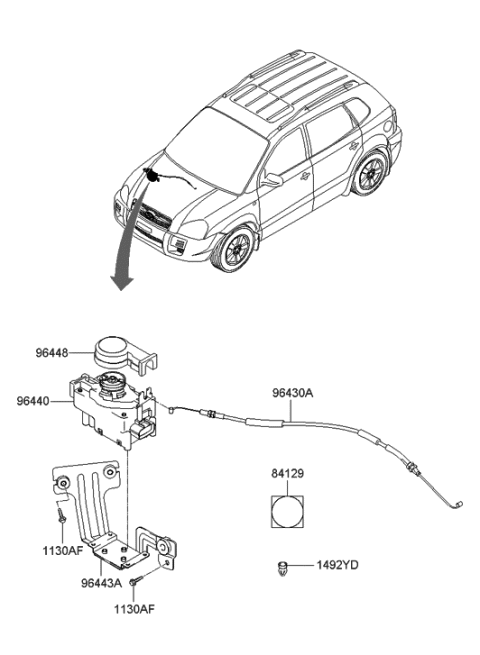 2006 Hyundai Tucson Produced After OCT.31.2006 Auto Cruise Control Diagram