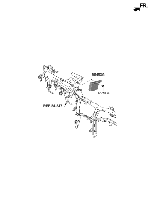 2021 Hyundai Genesis G90 Steering Column & Shaft Diagram 2