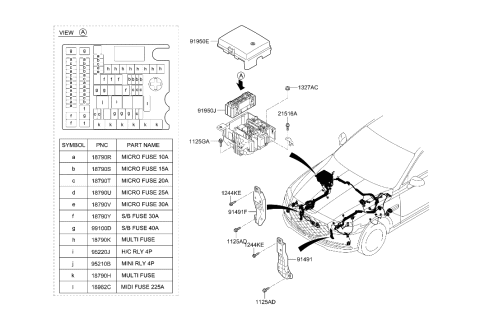 2020 Hyundai Genesis G90 Front Wiring Diagram 2