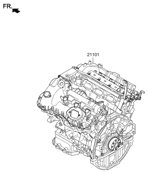 2021 Hyundai Genesis G90 Sub Engine Diagram 1