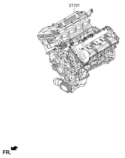 2021 Hyundai Genesis G90 Sub Engine Diagram 2
