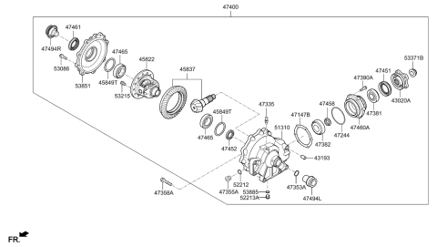 2022 Hyundai Genesis G90 Transfer Assy Diagram 2