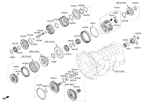 2021 Hyundai Genesis G90 Transaxle Gear - Auto Diagram