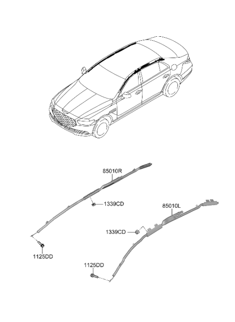 2022 Hyundai Genesis G90 Air Bag System Diagram 2