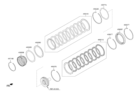 2021 Hyundai Genesis G90 Transaxle Brake-Auto Diagram