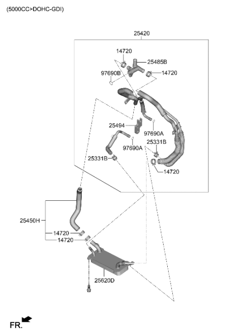 2022 Hyundai Genesis G90 Auto Transmission Case Diagram 3