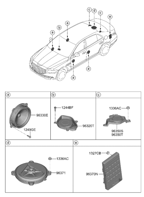 2022 Hyundai Genesis G90 Speaker Diagram