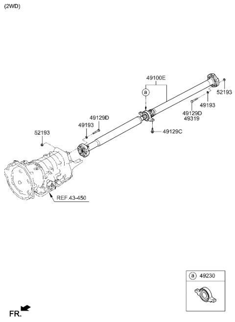 2021 Hyundai Genesis G90 Propeller Shaft Diagram 2